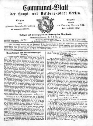 1861,52: No. 52, 22. Dezember 1861