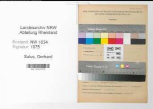 Entnazifizierung Gerhard Salus , geb. 14.07.1900 (Oberstveterinaer)
