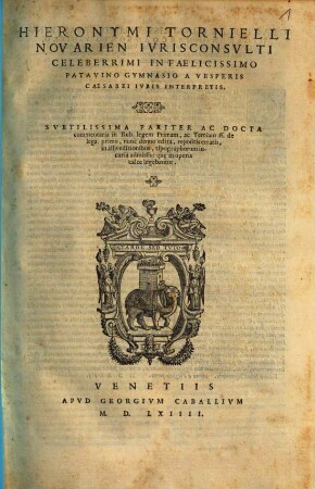 Subtilissima pariter ac doctissima commentaria in Publ. legem primam ac tertiam de lega