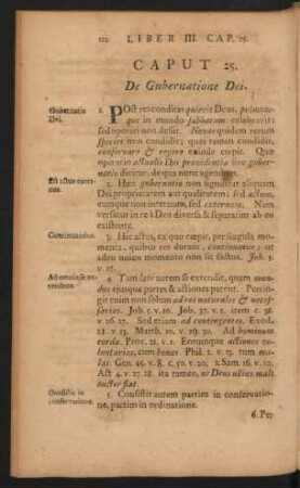 Caput 25. De Gubernatione Dei.