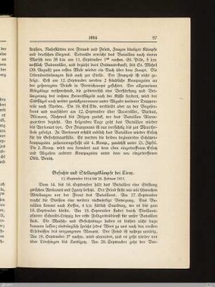 Gefechte und Stellungskämpfe bei Cirey