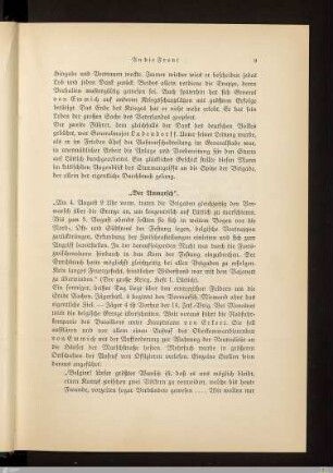 Der Anmarsch