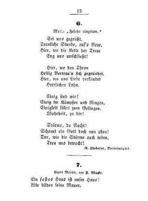 6. Mel.: "Feinde ringsum"