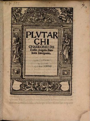 Plvtarchi Chaeronei De Exilio