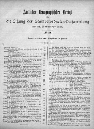 Nr. 39, 22. November 1883