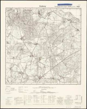 Meßtischblatt 2048 : Rubkow, 1932 : Rubkow. - Hrsg. 1885, einzelne Nachtr. 1932. - 1:25000. - [Berlin]: Reichsamt für Landesaufnahme, 1932. - 1 Kt.