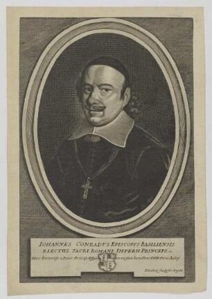 Bildnis des Iohannes Conradvs Episcopvs Basiliensis