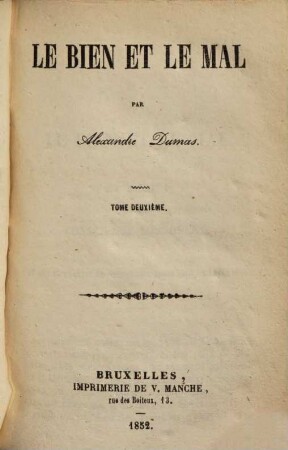 Le bien et le mal, 2