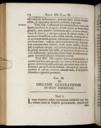 Cap. XI. De Organis Generationis in Sexu Foemineo. - Cap. XX. De Fibris Et Membranis.