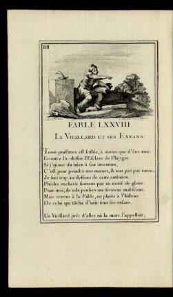 Fable LXXVIII. Le Vieillard Et Ses Enfans.
