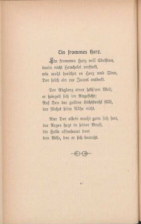 Ein frommes Herz.