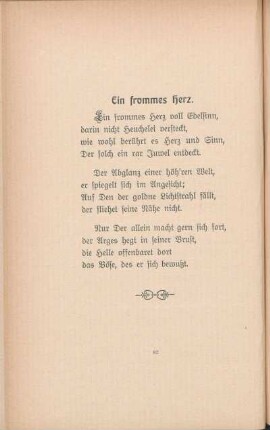 Ein frommes Herz.
