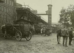 Vereins-Glück-Schacht : Oelsnitz. Vereins-Glück-Schacht (seit 1945 Albert-Funk-Schacht). Landverkauf