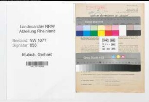 Entnazifizierung Gerhard Mulach , geb. 28.06.1909 (Polizist)