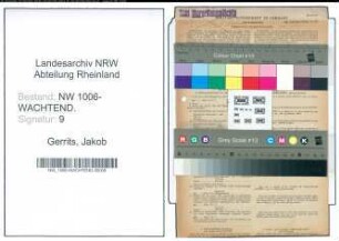 Entnazifizierung Jakob Gerrits , geb. 09.10.1906 (Weber)