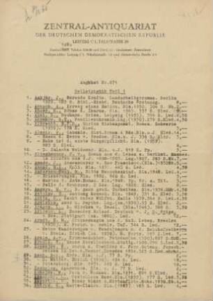 Nr. 671: Belletristik Teil 1