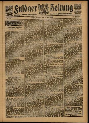 Dritte Ausgabe vom Samstag, den 13. Juni 1903.