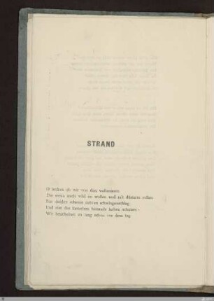 Strand : [SW II: h2(Hymnen)]; [SW II, S. 21/105-106]