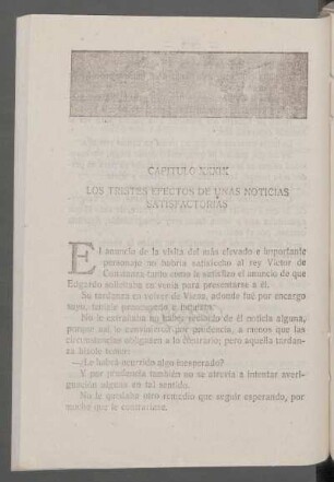 Capítulo XXXIX - Los tristes efectos de unas noticias satisfactorias