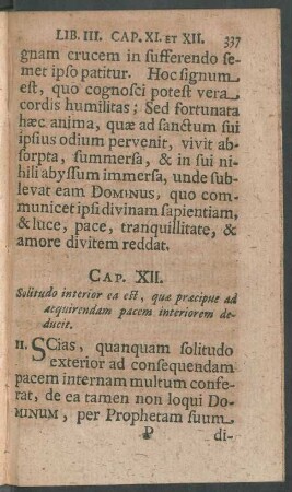 Cap. XII. Solitudo interior ea est, quae praecipue ad ...