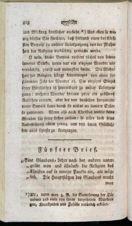 Fünfter Brief.