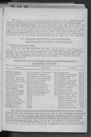 Durchschnittliche Brutto-Stundenverdienste der Industriearbeiter im September 1949 in Dpf