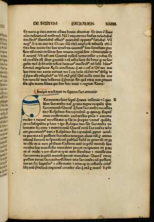 200r-203v, XXIII. Incipit tractatus de septem sacramentis.