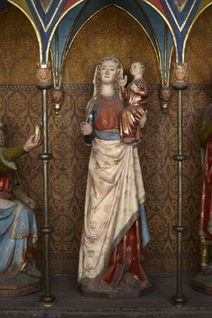 Dreikönigsaltar — Die Anbetung des Christuskinds durch die Heiligen Drei Könige — Madonna