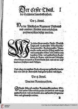 Der erste Thail