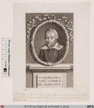 Bildnis Wilhelm Slawata (1621 Graf von Chlum u. Koschumberg)