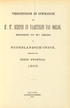 Derde kwartaal 1900