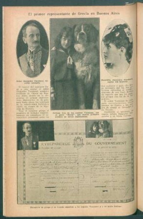El primer representante de Grecia en Buenos Aires