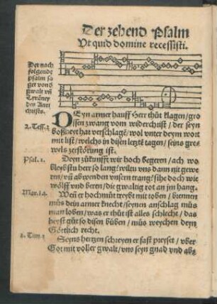 Der zehend Psalm ...