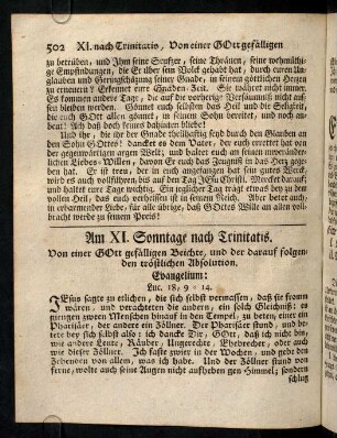 502-503, Evangelium; Eingang
