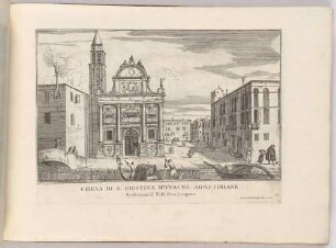 Chiesa di Santa Giustina (Die Kirche Santa Giustina in Venedig, Bl. 16 der Folge "Le Fabriche, e Vedute di Venetia")