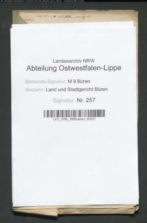 Umwandlung der kleinen Naturalabgaben in der Gemeinde Wünnenberg in Geldrenten.