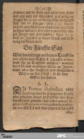 Der Fünffte Satz.