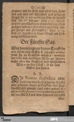 Der Fünffte Satz.