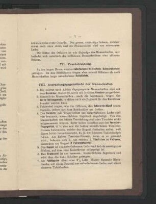 VII. Fussbekleidung.