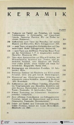 Keramik (Nr. 567-712)