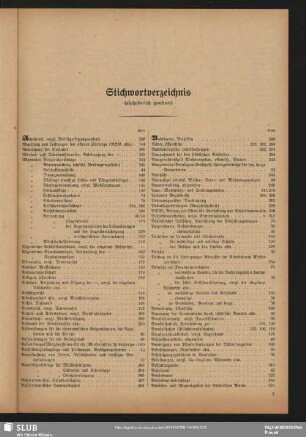 Stichwortverzeichnis (alphabetisch geordnet)