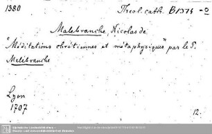 Theologia catholica B 1374