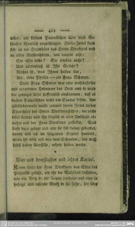 Vier und dreyßigstes Kapitel und letzes Kapitel