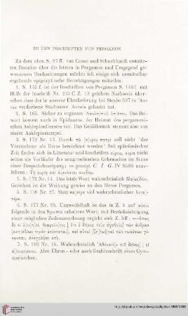 24: Zu den Inschriften von Pergamon