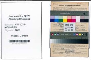 Entnazifizierung Gertrud Weber , geb. 25.12.1914 (Buchhalterin)