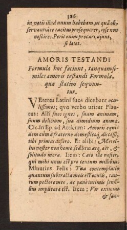 Amoris Testandi Formulae huc faciunt, tanquam similes amoris testandi Formulae, quae statim sequntur.