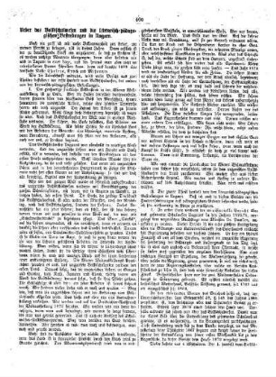 Ueber das Volksschulwesen und die literarisch-pädagogischen Bestrebungen in Ungarn