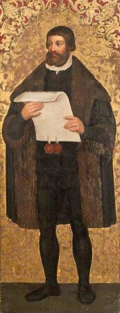 Christian Bayer (1482-1535), sächsischer Kanzler, Jurist, Reformator (Reformatorenzimmer)