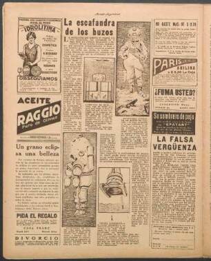 La escafandra de los buzos