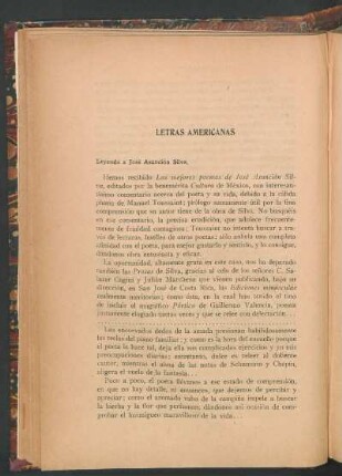 Leyendo a José Asunción Silva
